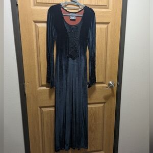 Vintage Cykxtees Velvet Goth Dress